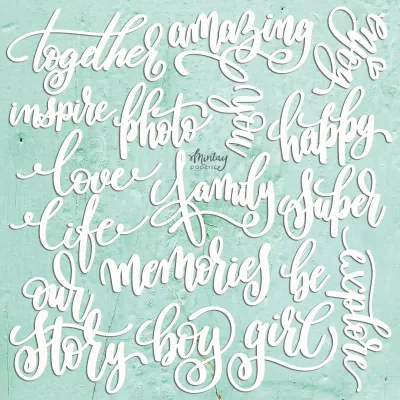 Words Set Chippies - Mintay