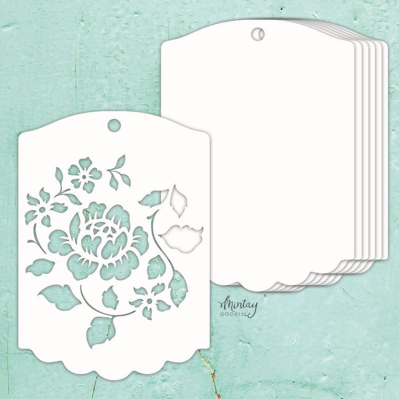 Rose Tag - Mintay by Karola