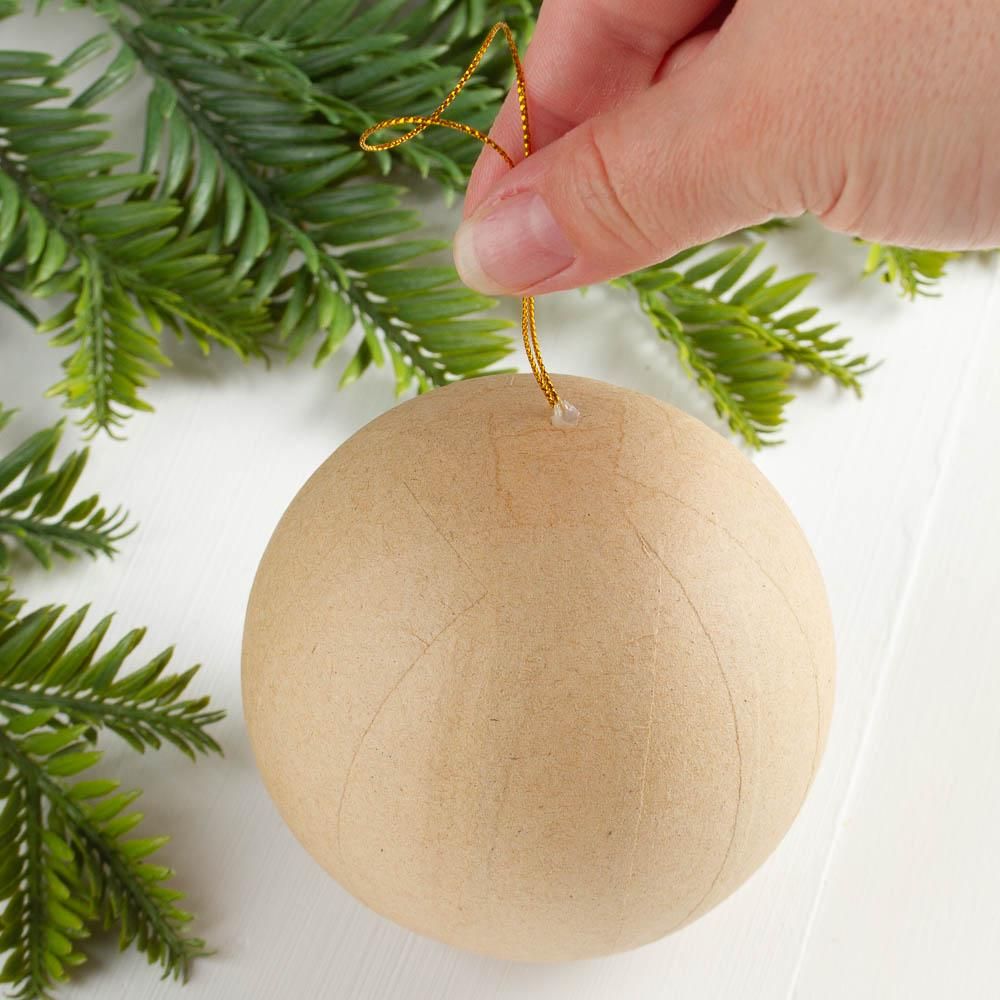 Paper Mache Ball Ornament