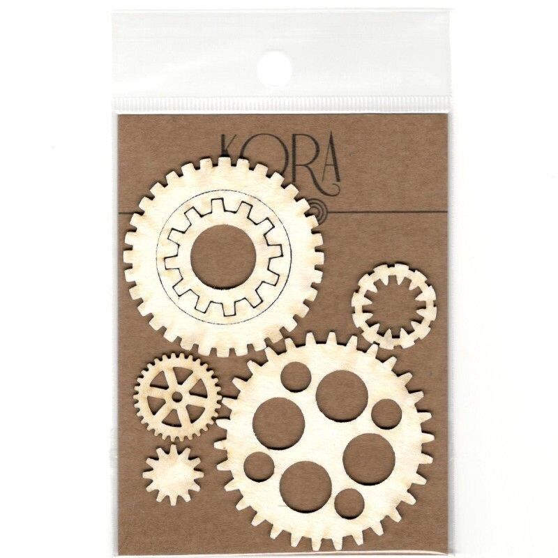 Gears Chipboard Pieces - Kora Projects