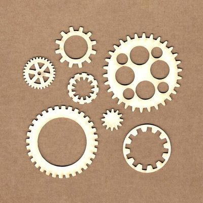 Gears Chipboard Pieces - Kora Projects
