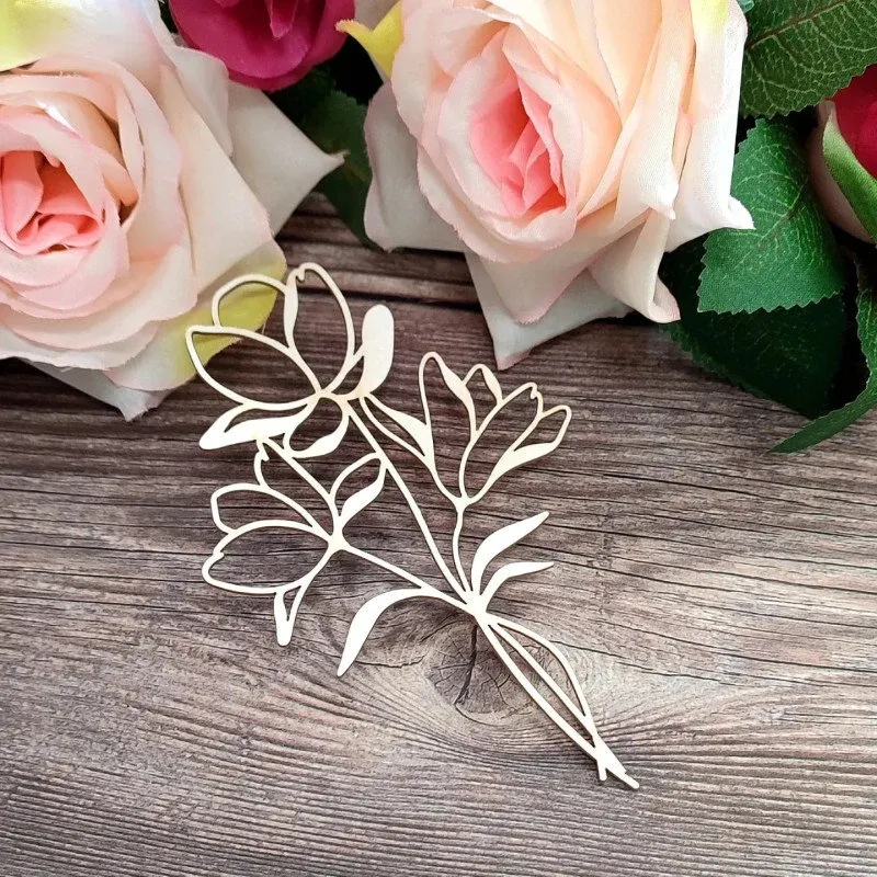 Summer Flower Chipboard Pieces - Kora Projects