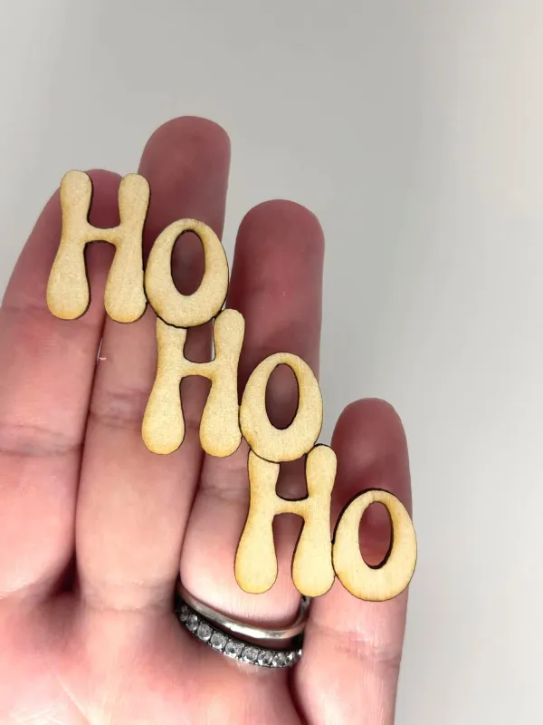 HoHoHo - Wood Cut Outs