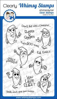 Sheets and Giggles Clear Stamp - Whimsy Stamps