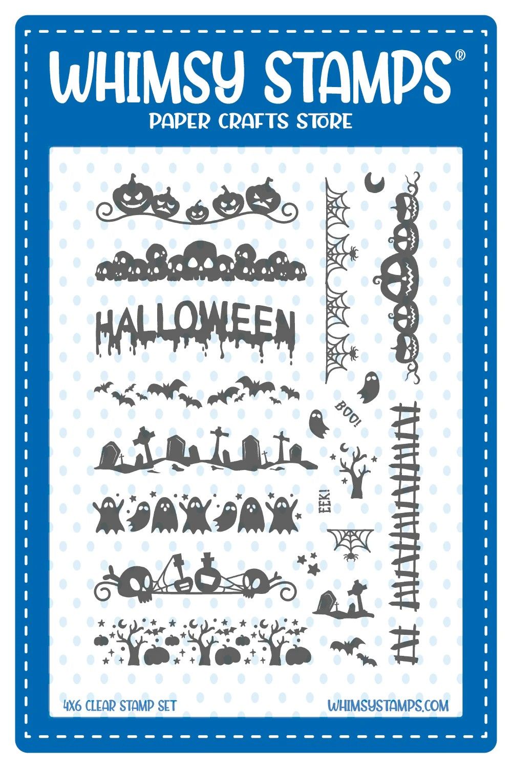 Halloween Bitty Borders - Whimsy Stamps