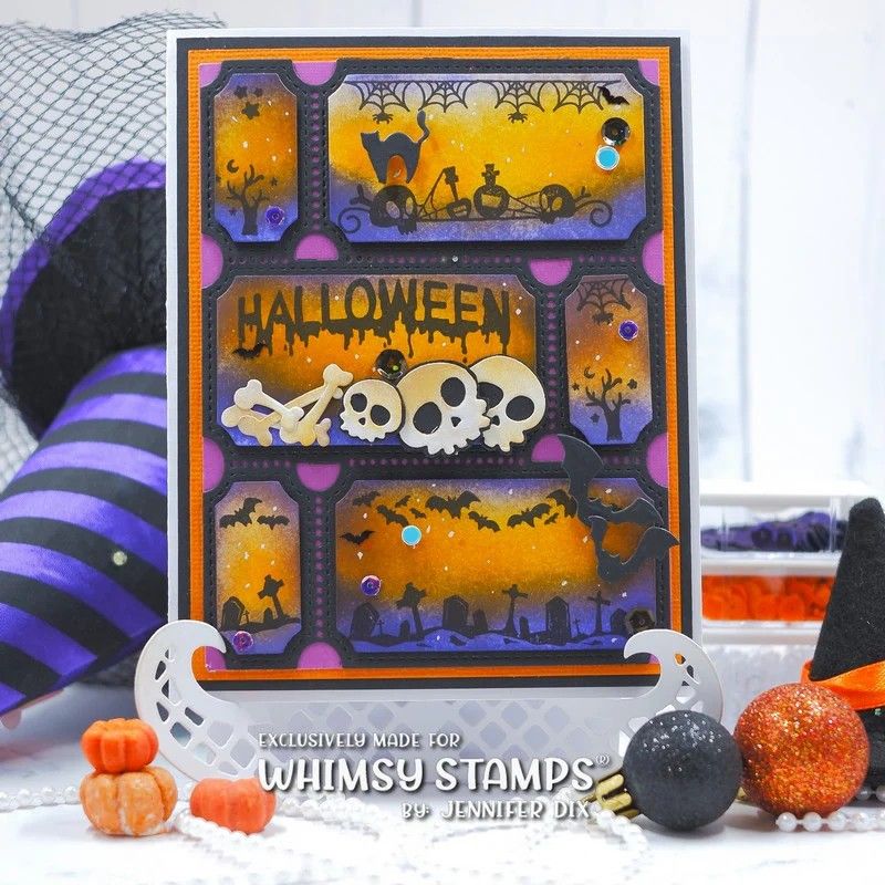 Halloween Bitty Borders - Whimsy Stamps