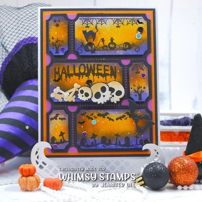 Halloween Bitty Borders - Whimsy Stamps