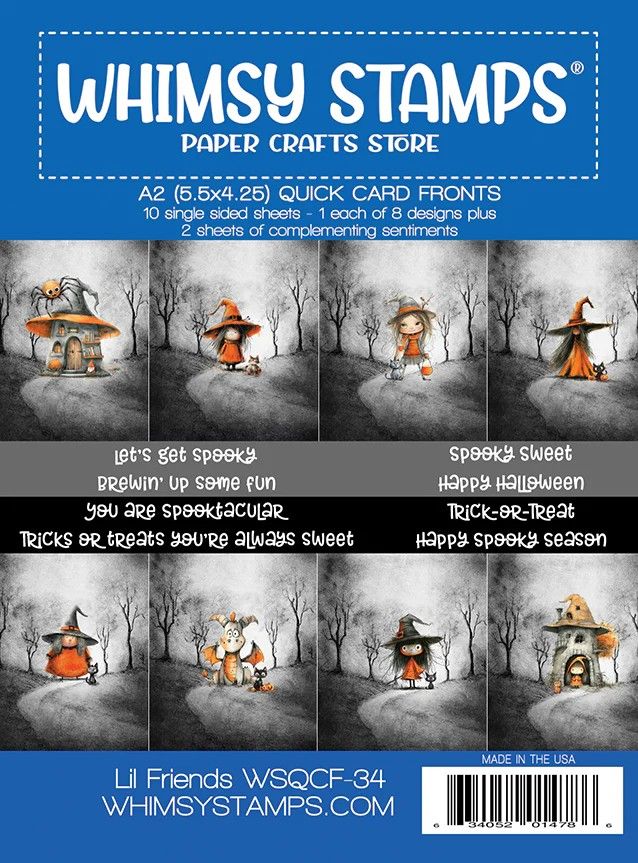 Quick Card Fronts - Lil Friends - Whimsy Stamps