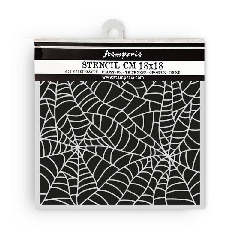 Whispering Woods Spider Pattern Stencil - Stamperia