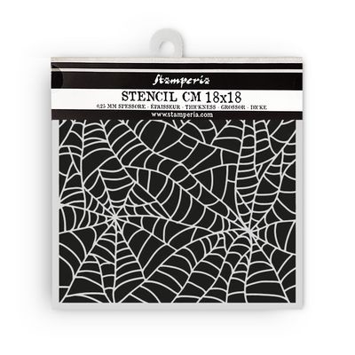 Whispering Woods Spider Pattern Stencil - Stamperia