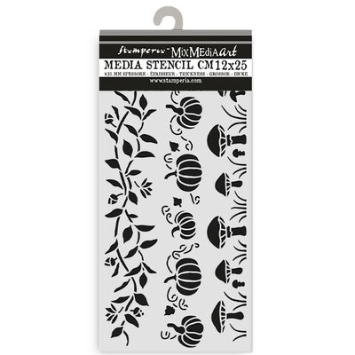 Whispering Woods 3 Stripes Stencil - Stamperia