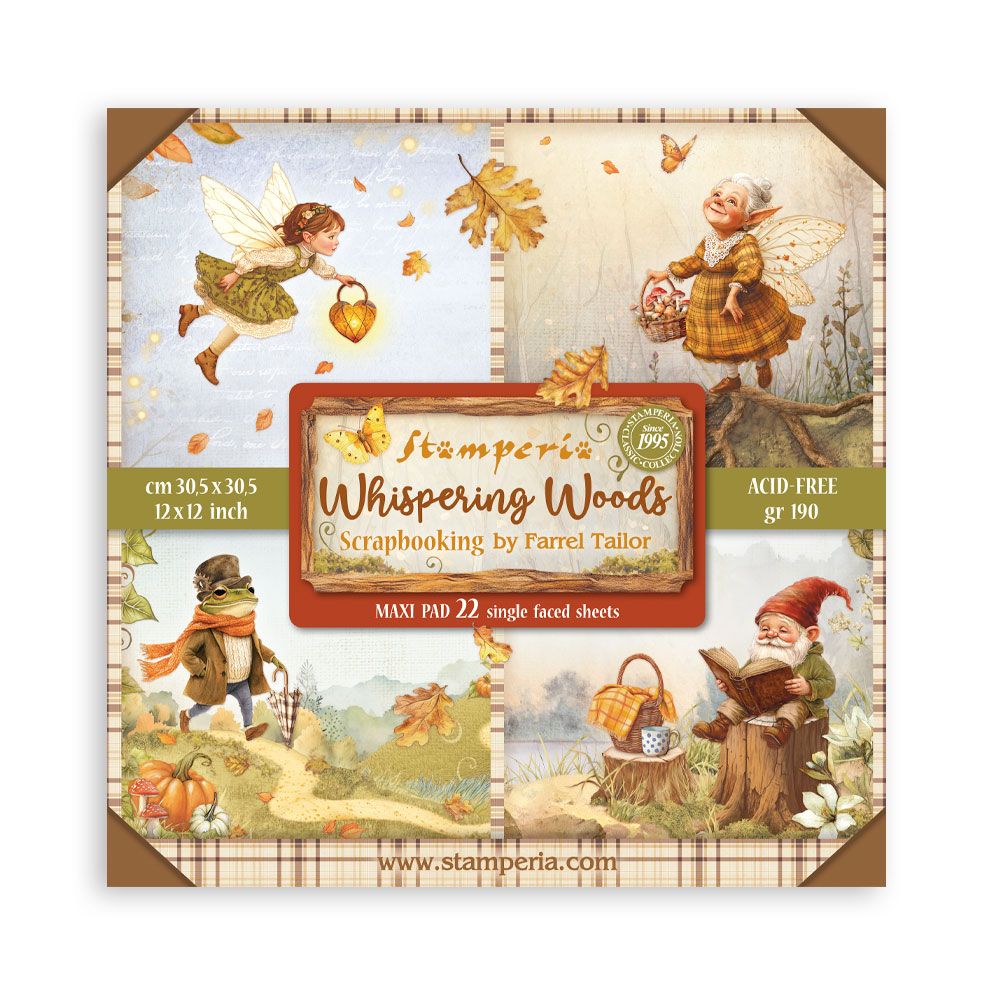 Whispering Woods XL 12x12 - Stamperia