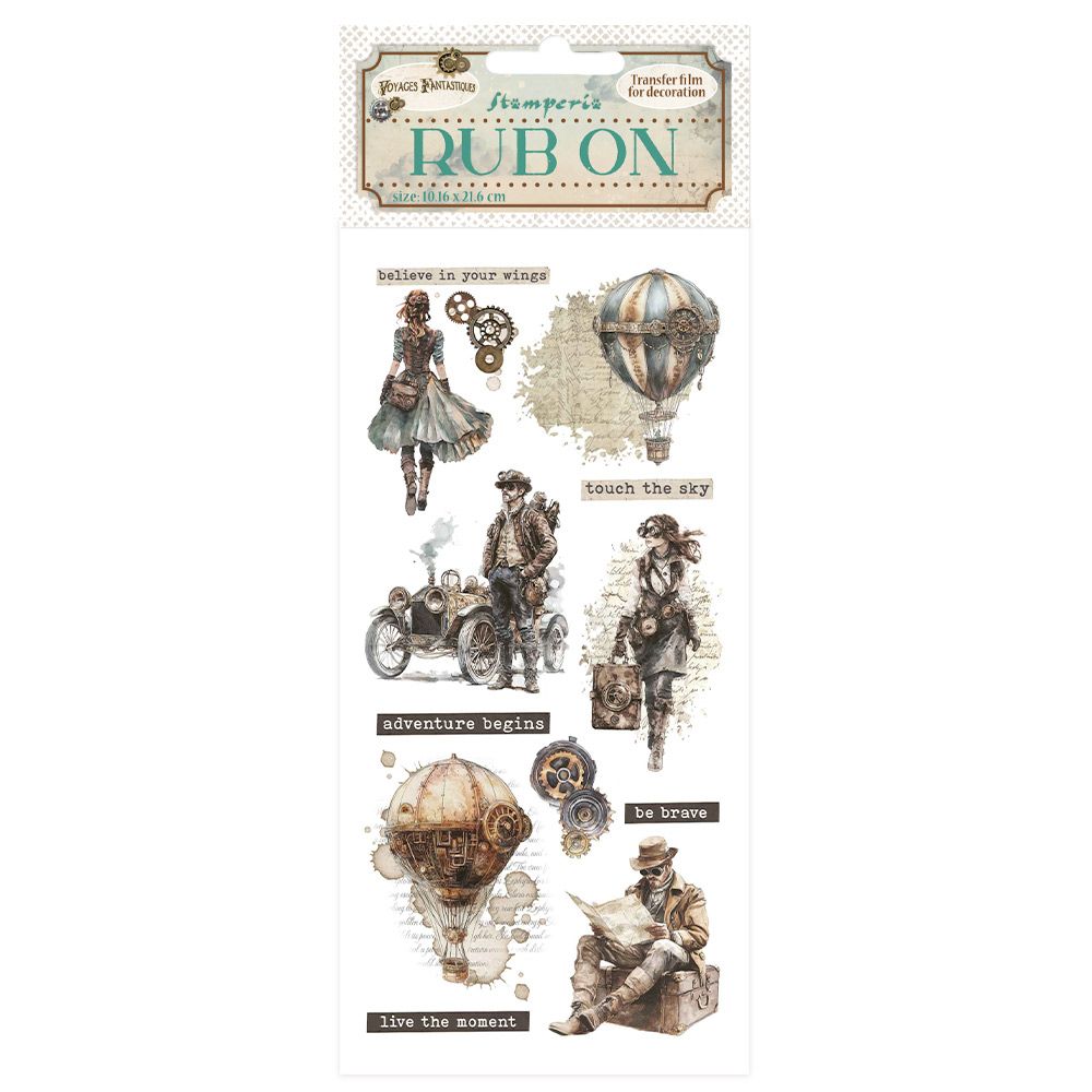Voyages Fantastiques - Stamperia Rub Ons, Design: Explorers