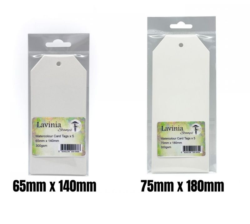 Watercolor Card Tags - Lavinia Stamps