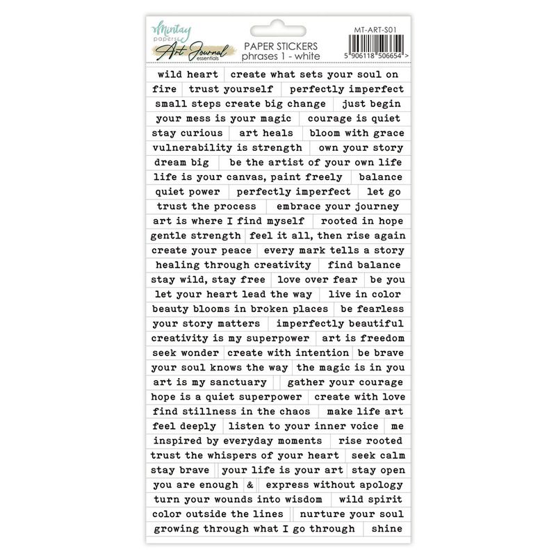Phrases Paper Stickers - Mintay Papers