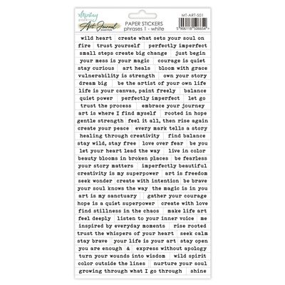 Phrases Paper Stickers - Mintay Papers