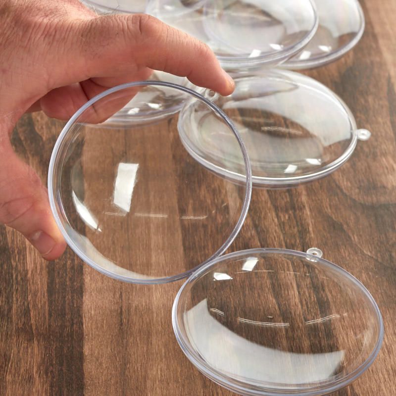 Clear Acrylic Fillable 90mm Round Disc