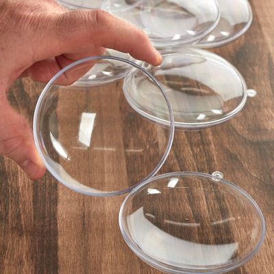 Clear Acrylic Fillable 90mm Round Disc