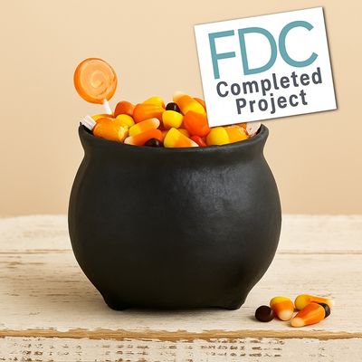 Paper Mache Witches Cauldron