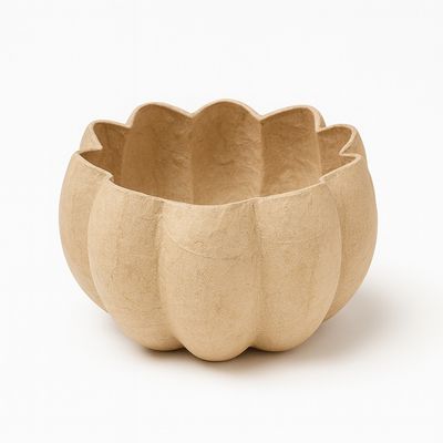 Paper Mache Pumpkin Bowl