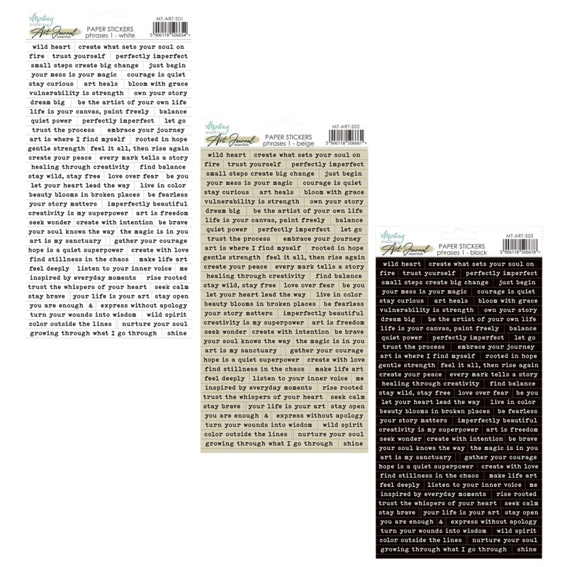 Phrases Paper Stickers - Mintay Papers