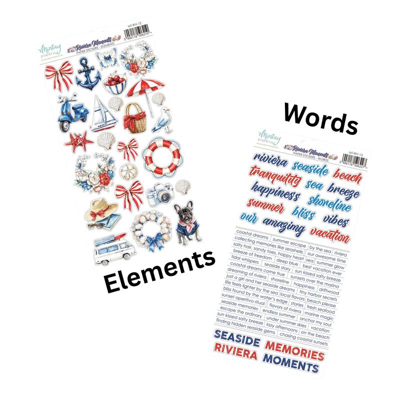 Riviera Moments Stickers - Mintay Papers