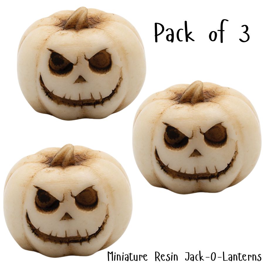 Miniature Resin Jack-O-Lantern