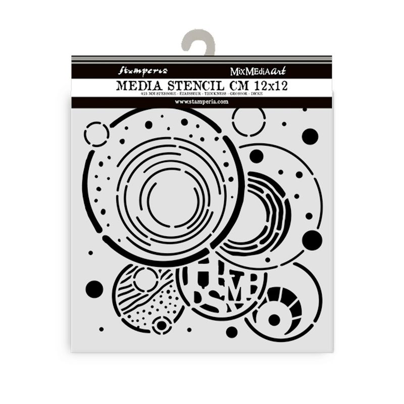 Furry Friends Vibrant Circles Stencil - Stamperia