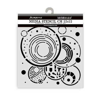Furry Friends Vibrant Circles Stencil - Stamperia