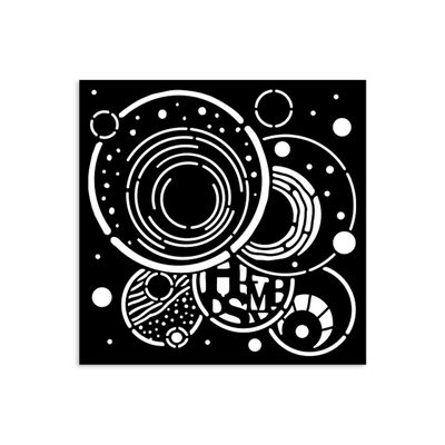 Furry Friends Vibrant Circles Stencil - Stamperia