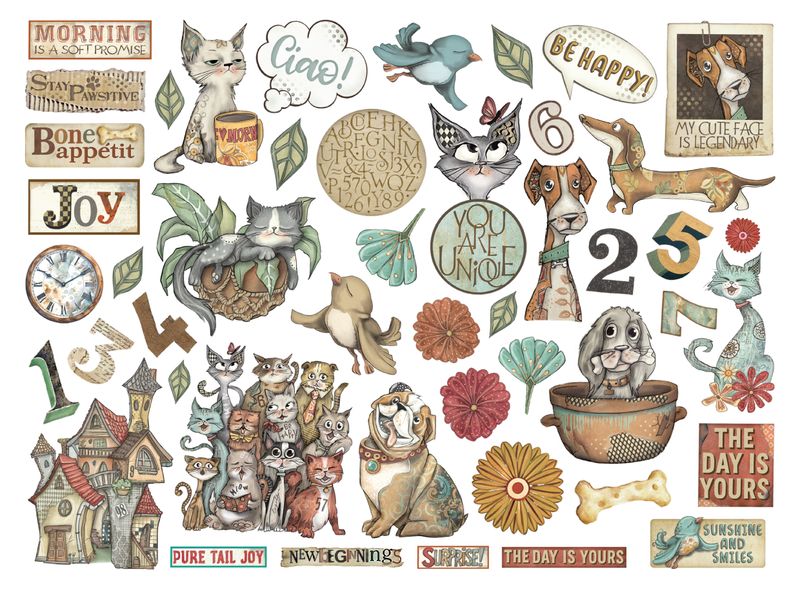 Furry Friends Die Cuts - Stamperia