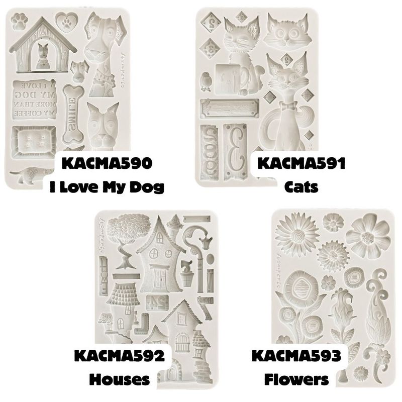 Furry Friends A5 Silicone Mold - Stamperia