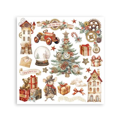 Gear Up For Christmas - Stamperia Rub Ons