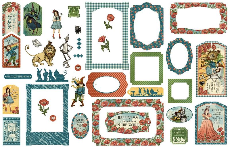 Wonder of Oz - Graphic 45 Tags and Frames