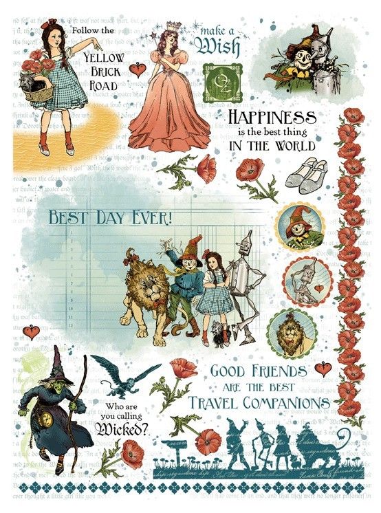 Wonder of Oz - Graphic 45 Rub-On Transfers
