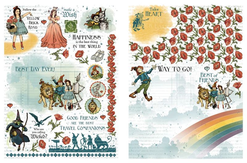 Wonder of Oz - Graphic 45 Rub-On Transfers