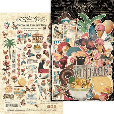 Journaling Through Time - Graphic 45 Ephemera Journaling Through Time - Graphic 45 Ephemera