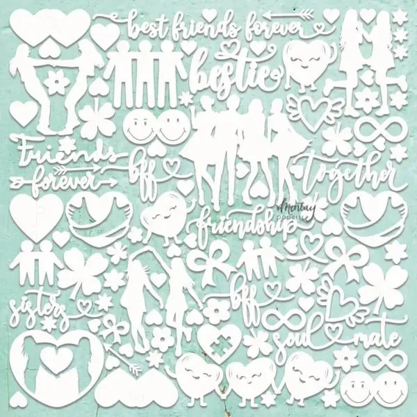 Friends Chipboard - Mintay