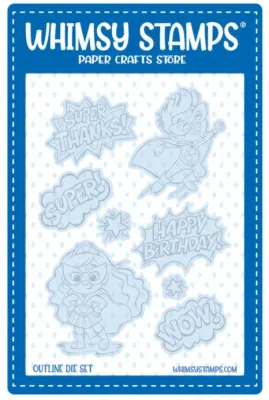 Super Kids Outlines Die Set - Whimsy Stamps