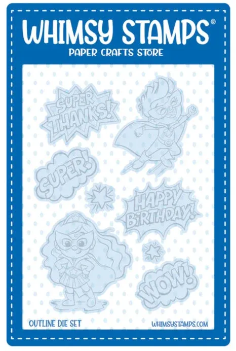 Super Kids Outlines Die Set - Whimsy Stamps