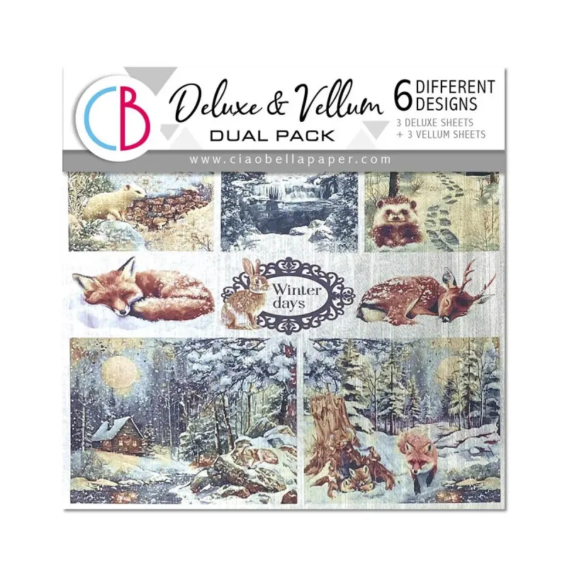 Forest Tales 6x6 Deluxe Silver &amp; Vellum Dual Pack - Ciao Bella