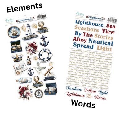 Lighthouse Stickers - Mintay Papers Lighthouse Stickers - Mintay Papers