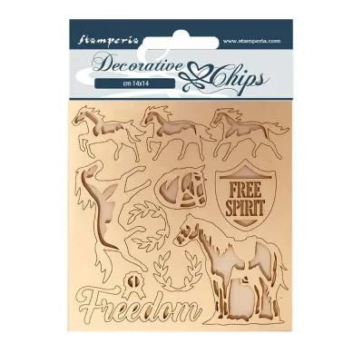 Sleeping Beauty Freedom Decorative Chips - Lady Vagabond Collection - Stamperia