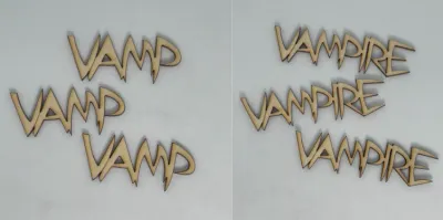 Vampire - Wood Cut Out