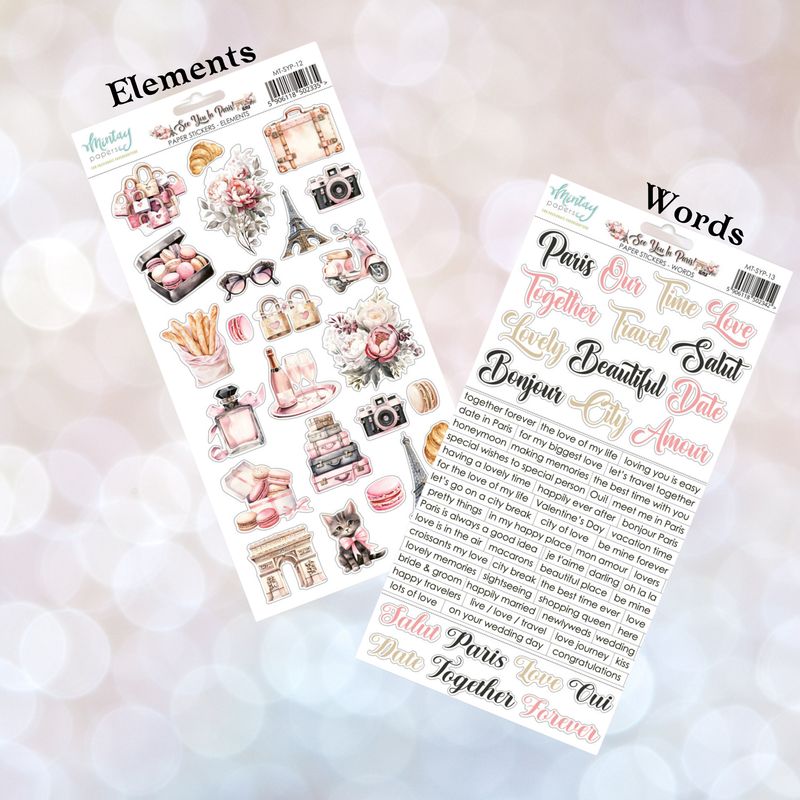 See You in Paris Stickers - Mintay Papers