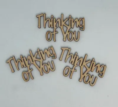 Thinking of You - Wood Cut Out