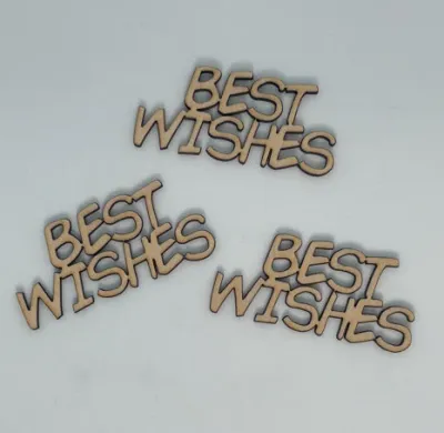 Best Wishes - Wood Cut Out