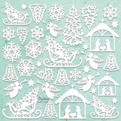 Xmas Misc Chipboard Set - Mintay