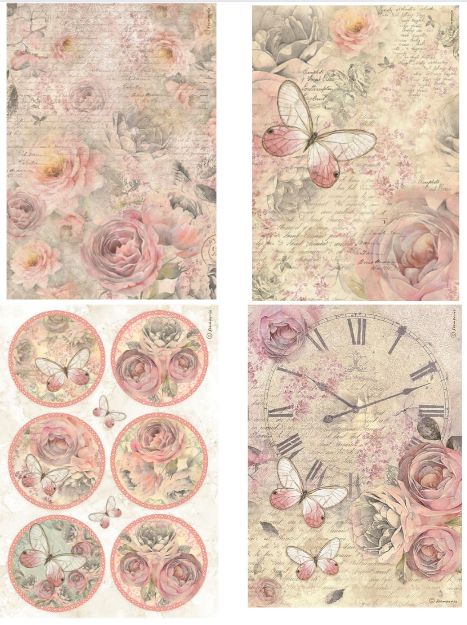 Shabby Rose A4 - Stamperia