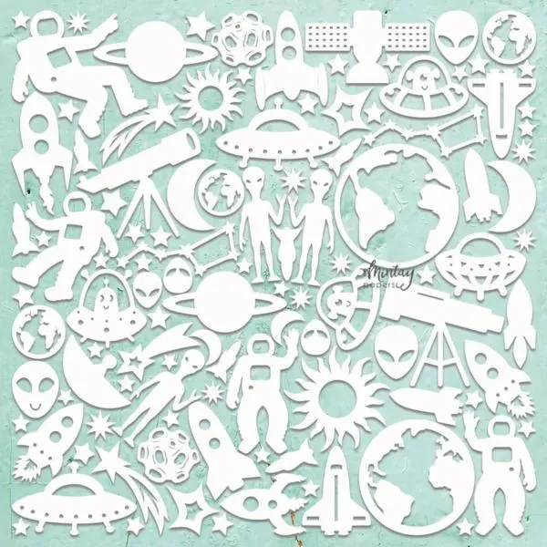 Cosmos Chipboard - Mintay